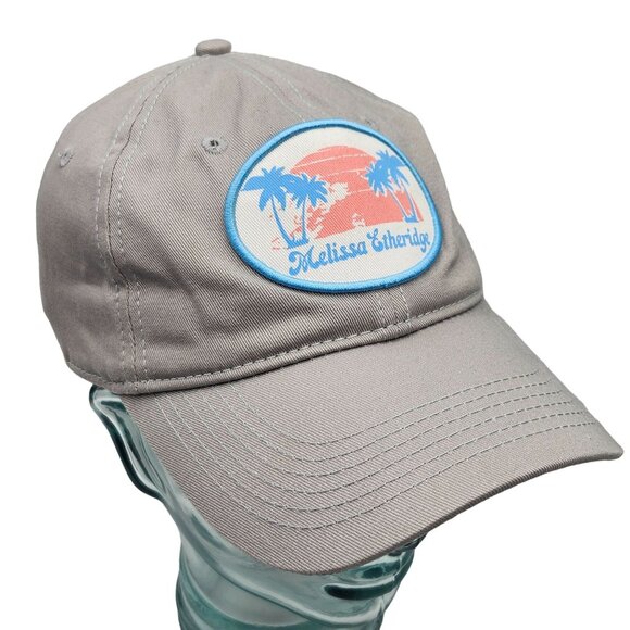 Melissa Etheridge Cruise Gray Cotton Baseball Hat With Tropical Patch Underbill - Picture 9 of 13